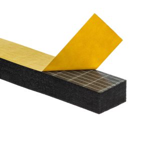 Uszczelka 12x20mm 40&deg;ShA samoprzylepna EPDM 10mb wzmocniona - HIT