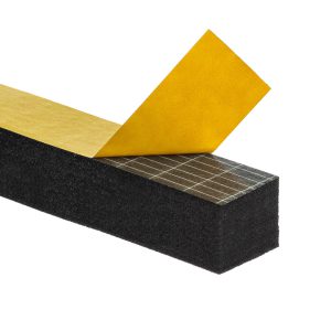 Uszczelka 20x20mm 40&deg;ShA samoprzylepna EPDM 10mb wzmocniona - HIT