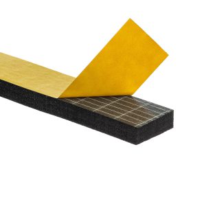 Uszczelka 6x20mm 40&deg;ShA samoprzylepna EPDM 10mb wzmocniona - HIT