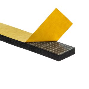 Uszczelka 6x25mm 40°ShA samoprzylepna EPDM 10mb wzmocniona - HIT