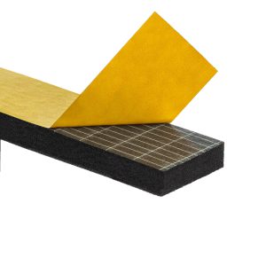 Uszczelka 6x30mm 40&deg;ShA samoprzylepna EPDM 10mb wzmocniona - HIT